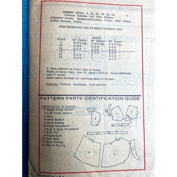 Frances Henaghan sewing pattern M 416 wrap dress size 12 - Picture 2 of 4